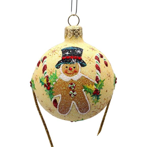 Patricia Breen Swing Time Gingerbread Santa Claus Candy Christmas Tree Ornament - Picture 10 of 10